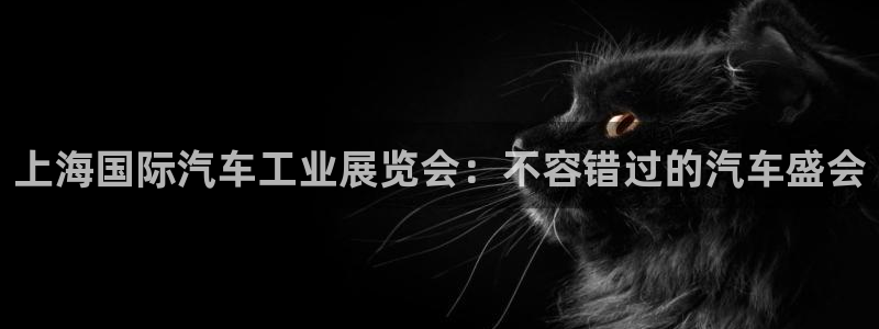 果博gbe168：上海国际汽车工业展览会：不容错过的汽车盛会
